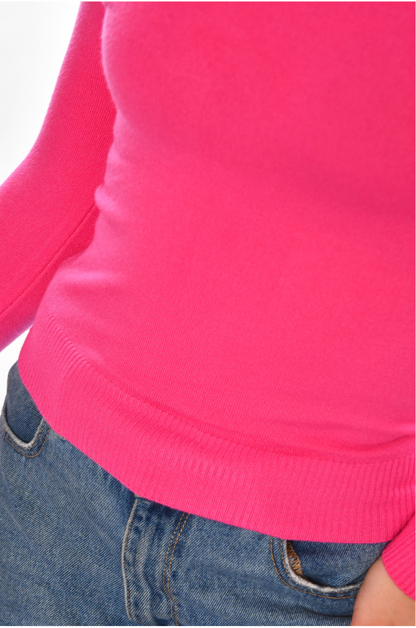 Кофта жіноча однотонна рожевого кольору 213787