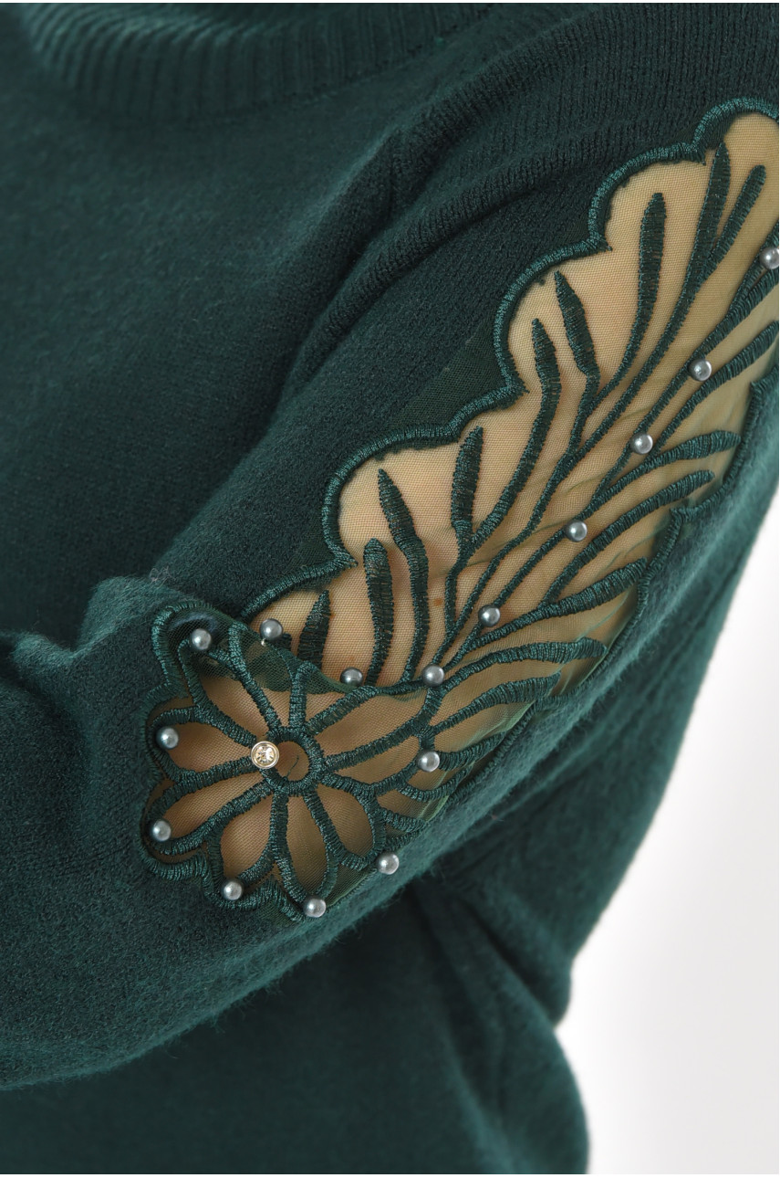 Сукня жіноча однотонна зеленого кольору 213796