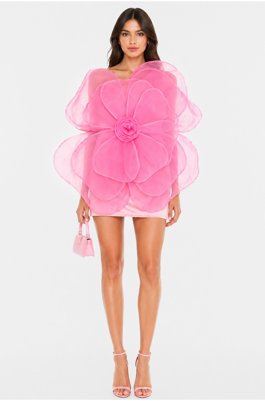 Сукня жіноча однотонна рожевого кольору 213938