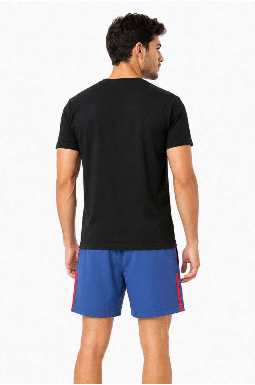 Шорты мужские синего цвета с принтом 2330 215073