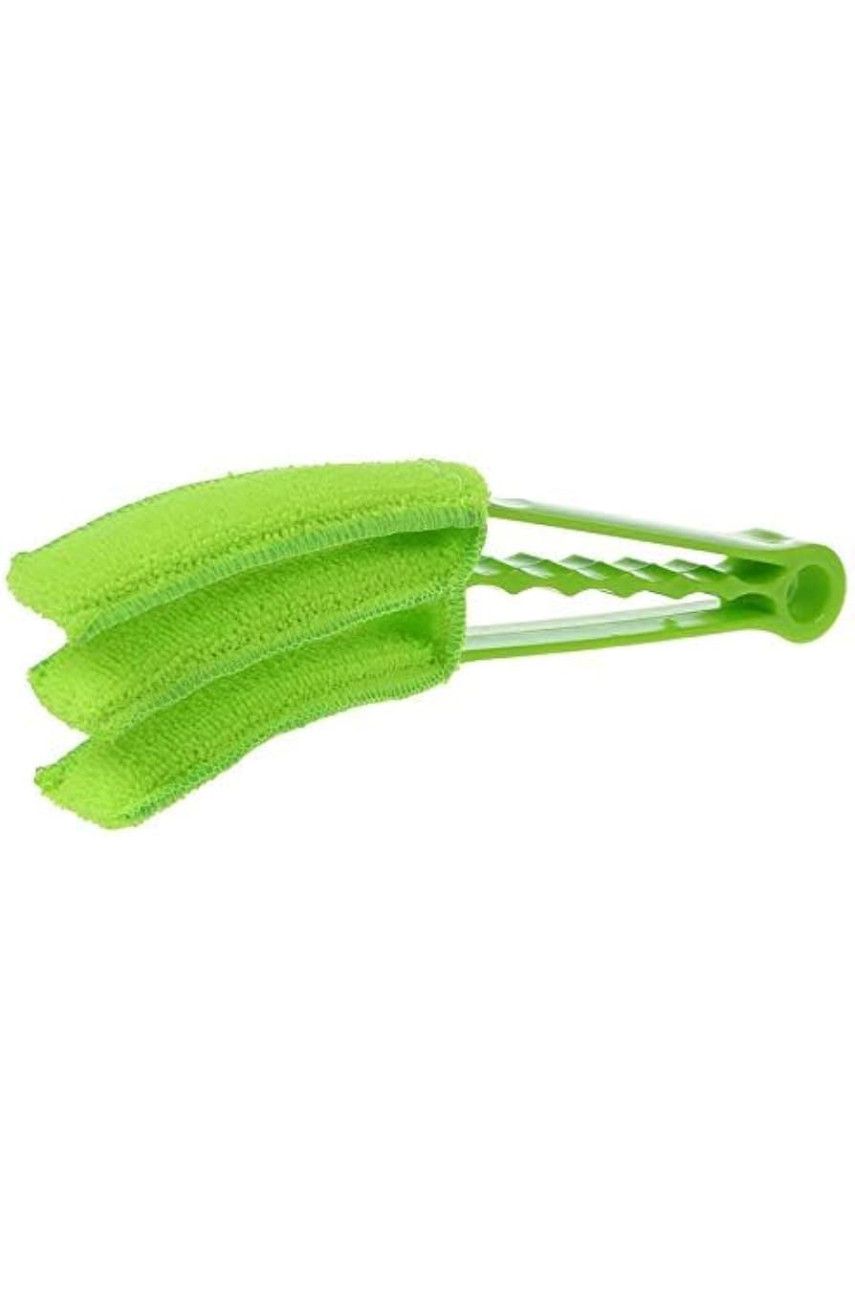 Щетка для чистки жалюзи Window Blind Duster Brush Cleaner зеленого цвета 218266