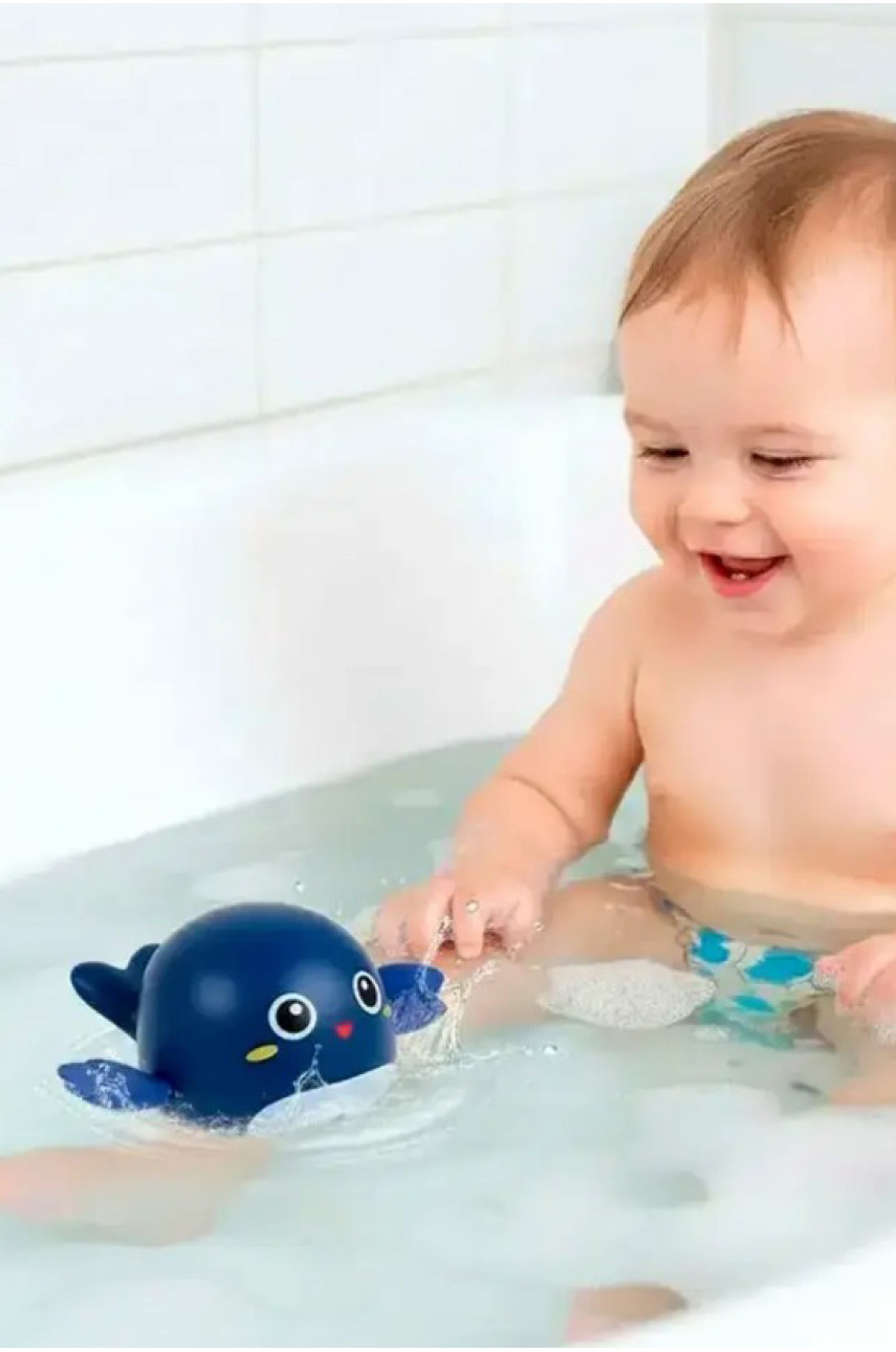 Водоплавна іграшка для ванної Bath Toys Кит синього кольору 218301